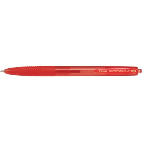 Penna a sfera a scatto Pilot Super Grip G punta M rosso 1616